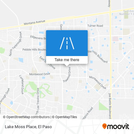 Lake Moss Place map