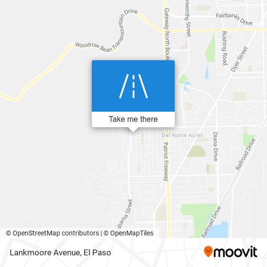 Lankmoore Avenue map