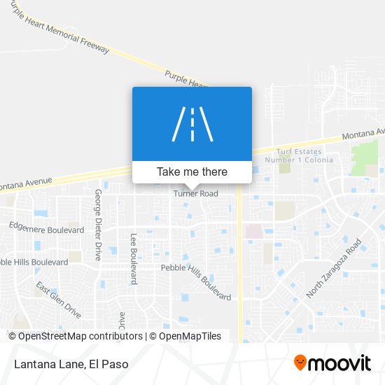 Lantana Lane map