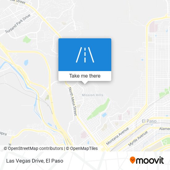 Las Vegas Drive map