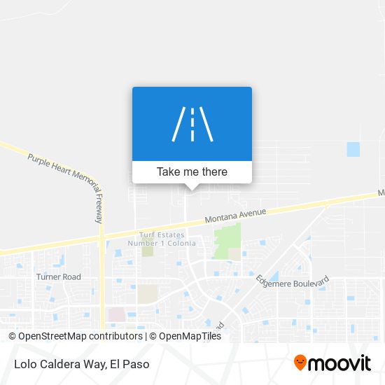 Lolo Caldera Way map