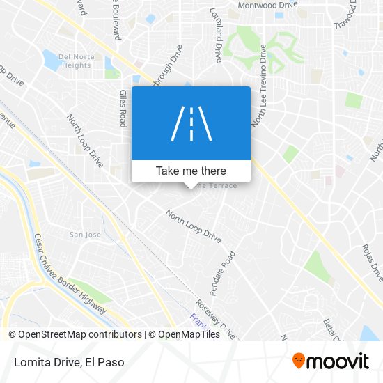 Lomita Drive map