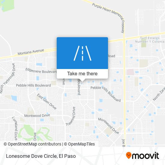 Mapa de Lonesome Dove Circle