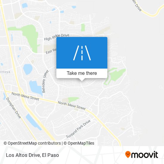 Los Altos Drive map