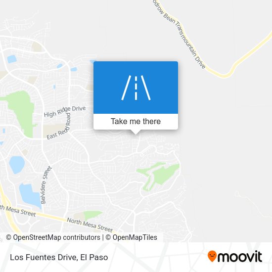 Mapa de Los Fuentes Drive