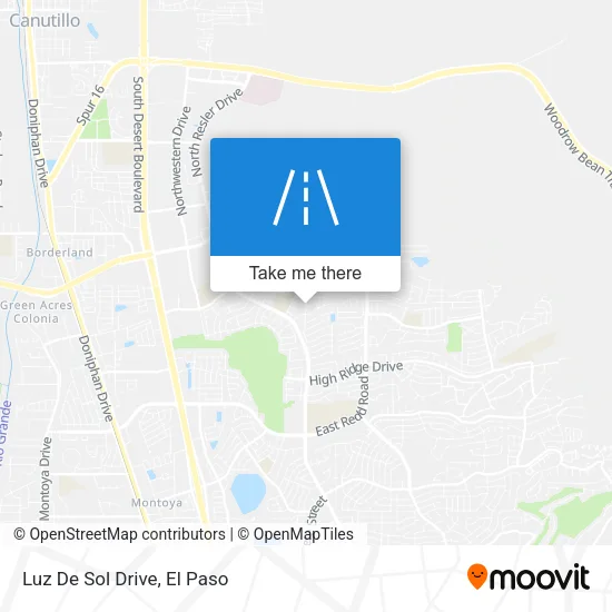 Luz De Sol Drive map