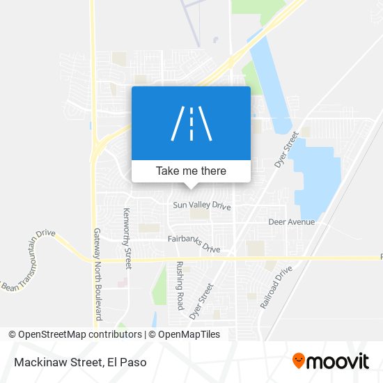 Mackinaw Street map