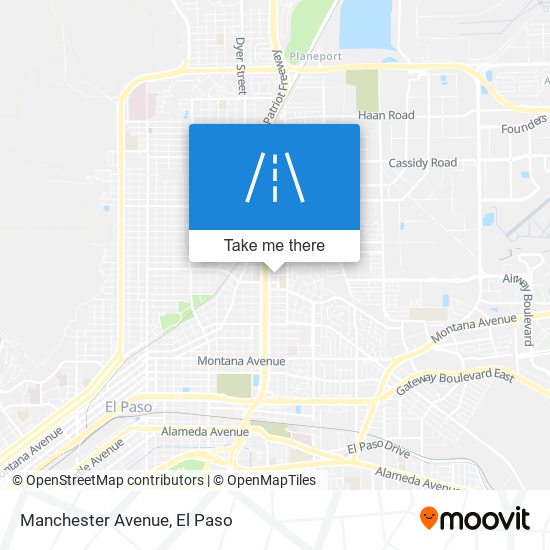 Mapa de Manchester Avenue