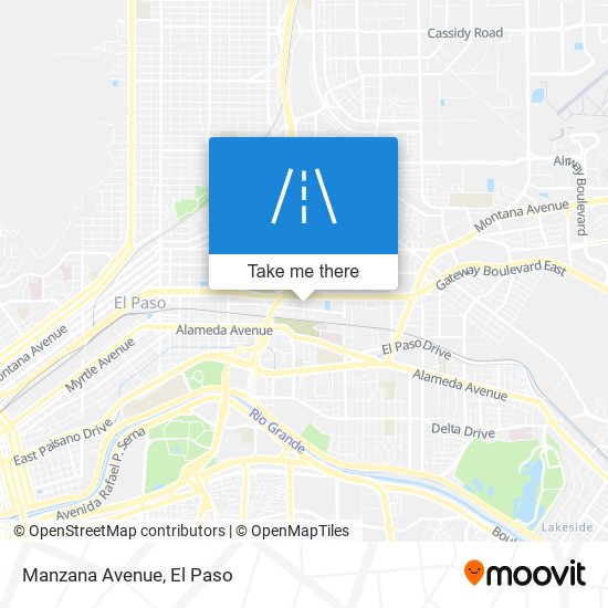 Manzana Avenue map