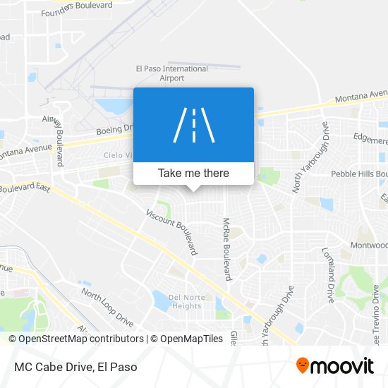 MC Cabe Drive map