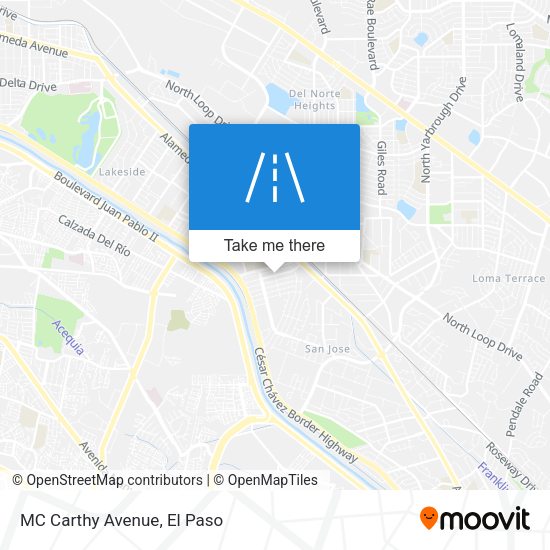 MC Carthy Avenue map