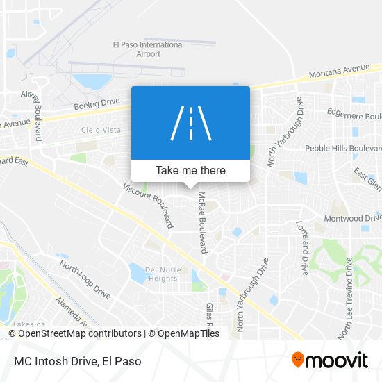 MC Intosh Drive map