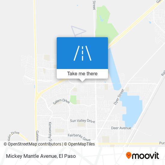 Mickey Mantle Avenue map
