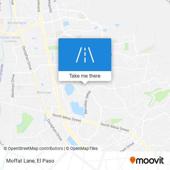 Moffat Lane map