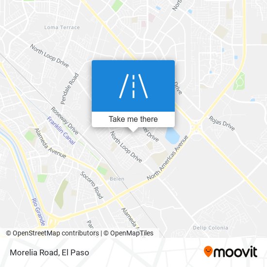 Mapa de Morelia Road