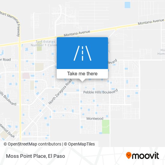 Mapa de Moss Point Place