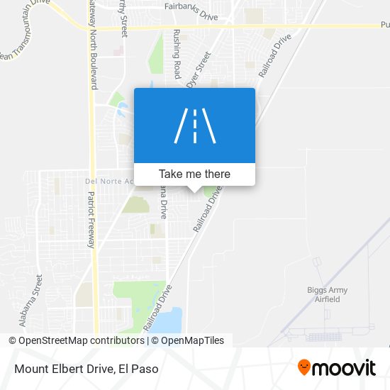 Mount Elbert Drive map