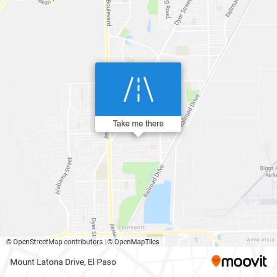 Mount Latona Drive map