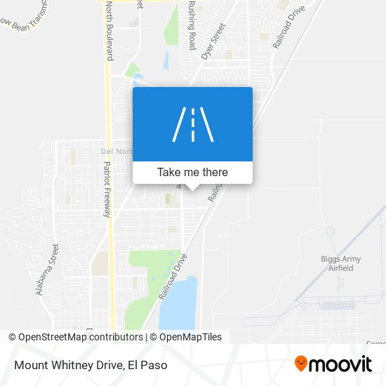 Mount Whitney Drive map