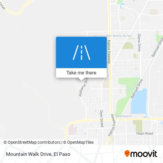 Mapa de Mountain Walk Drive