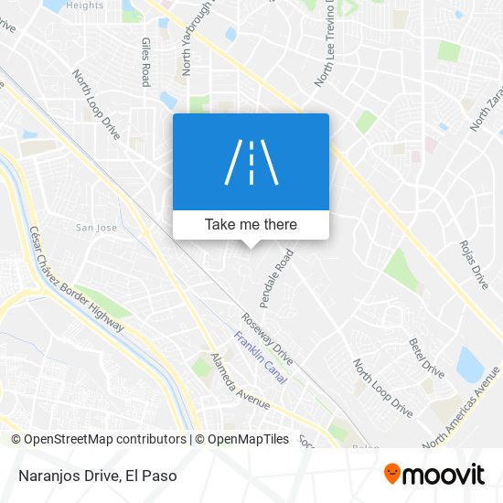 Naranjos Drive map