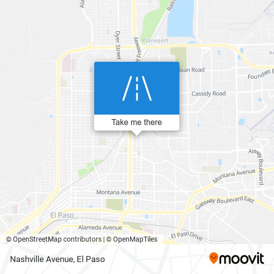 Mapa de Nashville Avenue