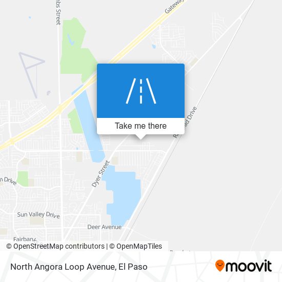 North Angora Loop Avenue map