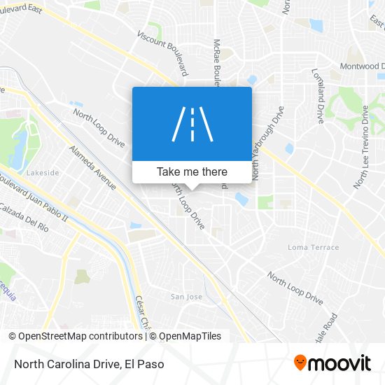 North Carolina Drive map