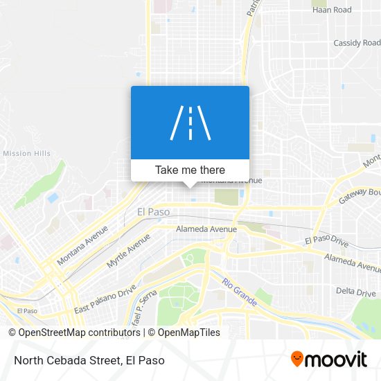 Mapa de North Cebada Street