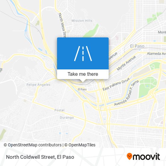 North Coldwell Street map