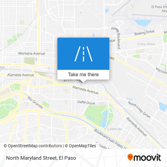 North Maryland Street map