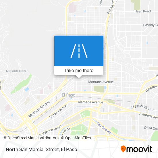 North San Marcial Street map