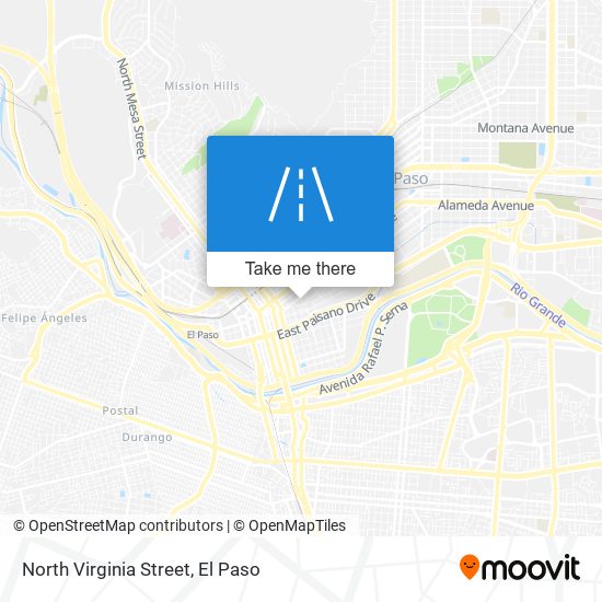 North Virginia Street map