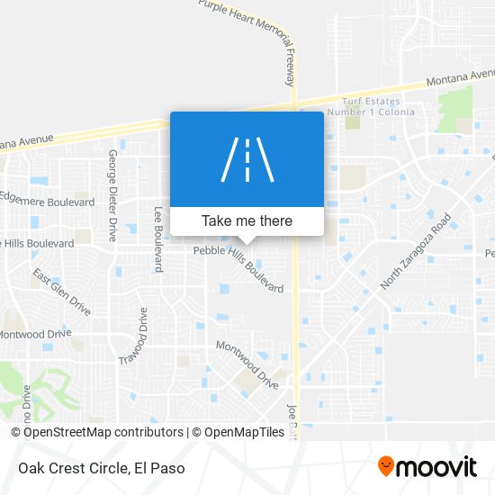 Oak Crest Circle map