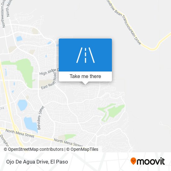 Ojo De Agua Drive map