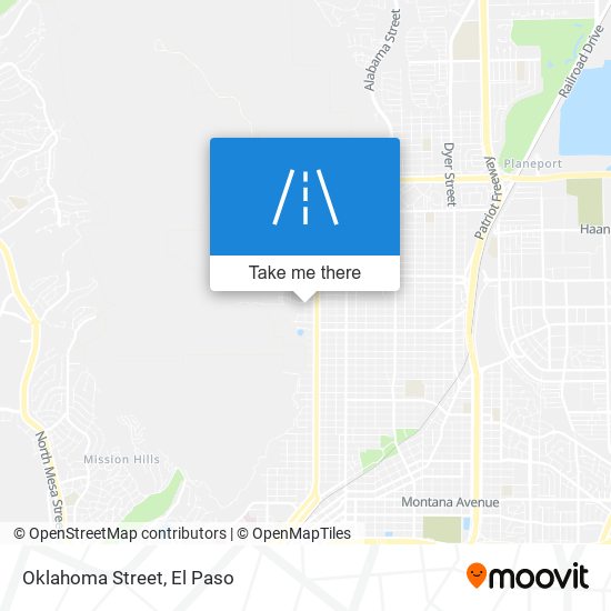 Oklahoma Street map