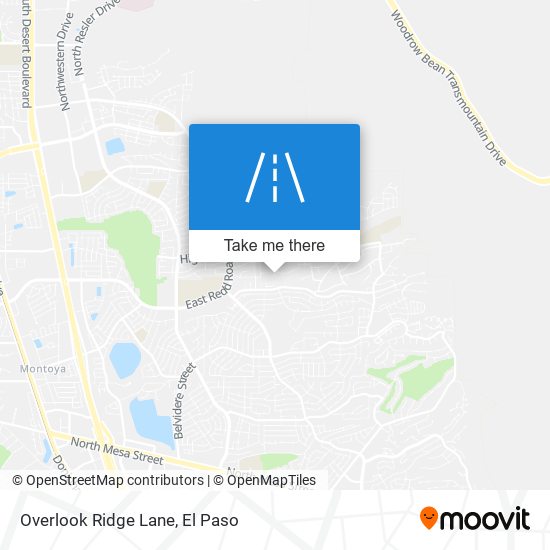 Mapa de Overlook Ridge Lane