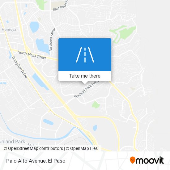 Mapa de Palo Alto Avenue