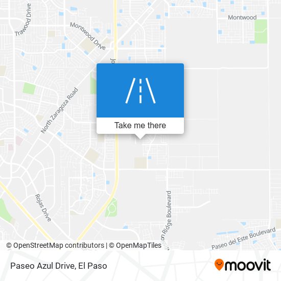 Paseo Azul Drive map