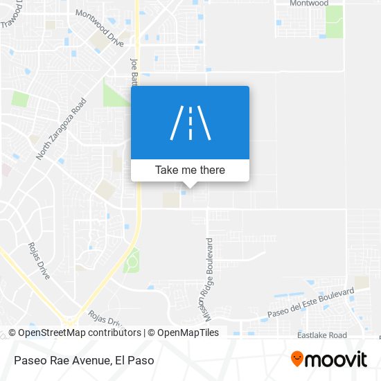 Paseo Rae Avenue map