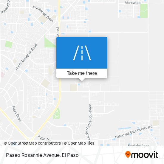 Paseo Rosannie Avenue map