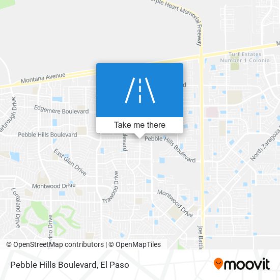 Mapa de Pebble Hills Boulevard