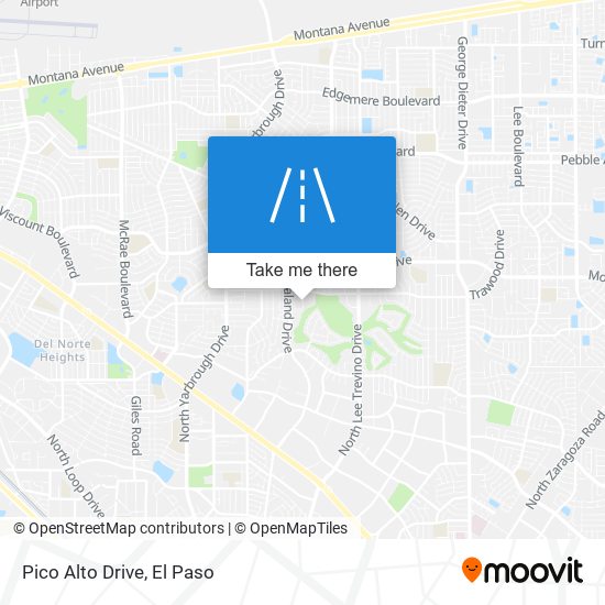 Pico Alto Drive map