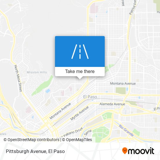 Pittsburgh Avenue map