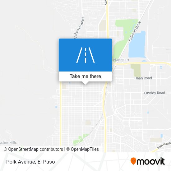 Mapa de Polk Avenue