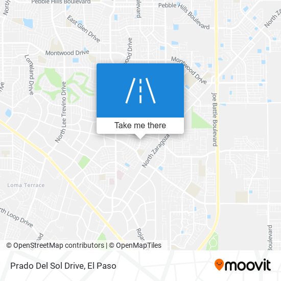 Prado Del Sol Drive map