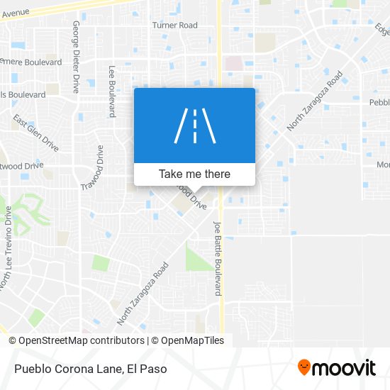 Pueblo Corona Lane map