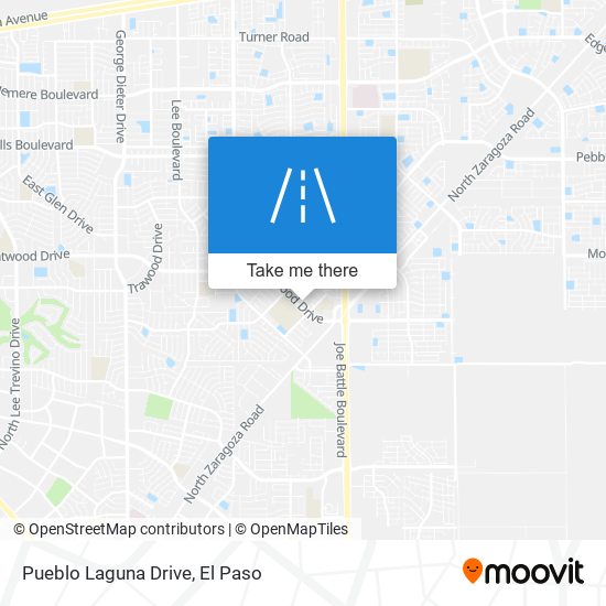 Pueblo Laguna Drive map