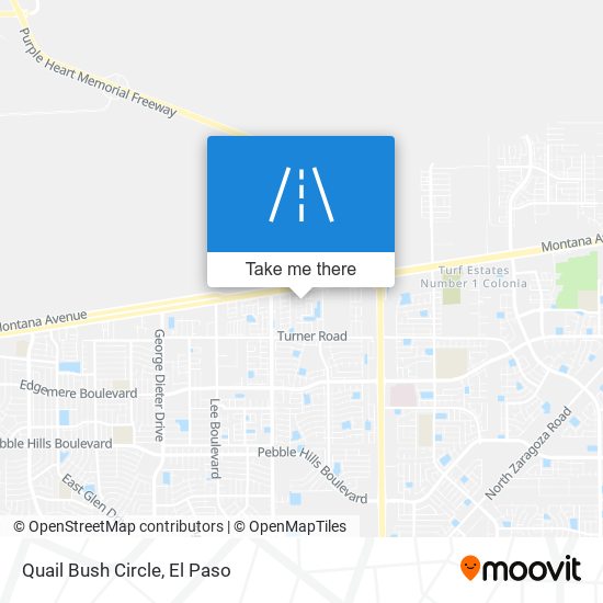 Quail Bush Circle map