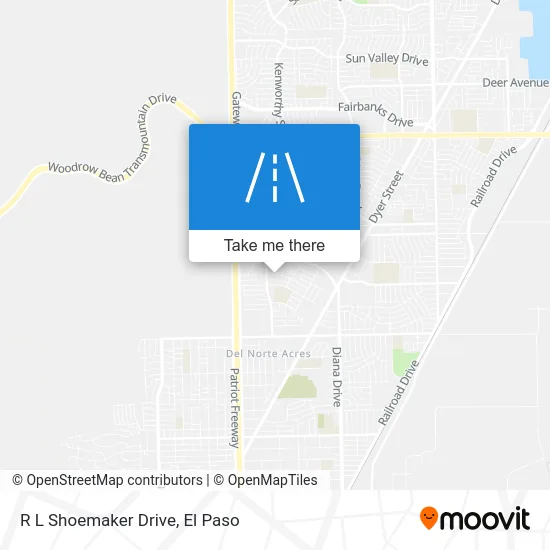 R L Shoemaker Drive map
